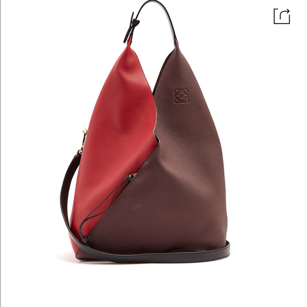 98% new Loewe sling contrast-panel bag